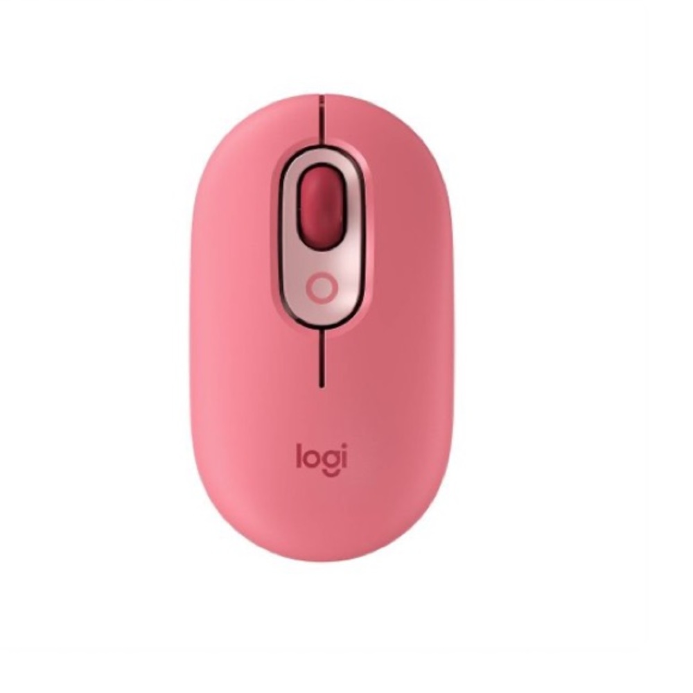 Logitech Bluetooth Wireless POP Mouse with Emoji in Heartbreaker Rose